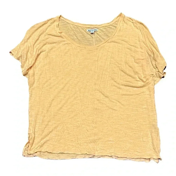 American Eagle Peach Sleeve Tee - Picture 1 of 9